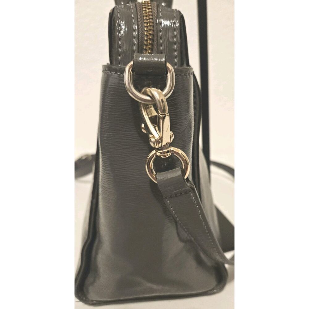 Kate Spade New York Beacon Court Jeanne Leather Gray Handbag Satchel 10x9 - Picture 6 of 15